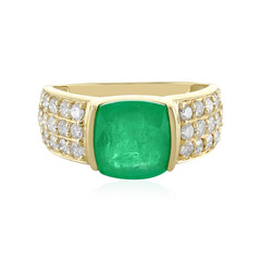 18K Ethiopian Emerald Gold Ring (AMAYANI)