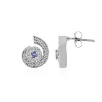 Tanzanite Silver Earrings