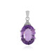 Zambian Amethyst Silver Pendant