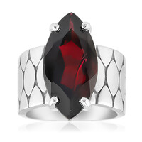 Indian Garnet Silver Ring