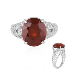 9K Hessonite Garnet Gold Ring