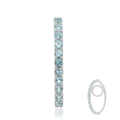 Swiss Blue Topaz Silver Pendant (MONOSONO COLLECTION)