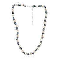 White Freshwater Pearl Silver Necklace (TPC)