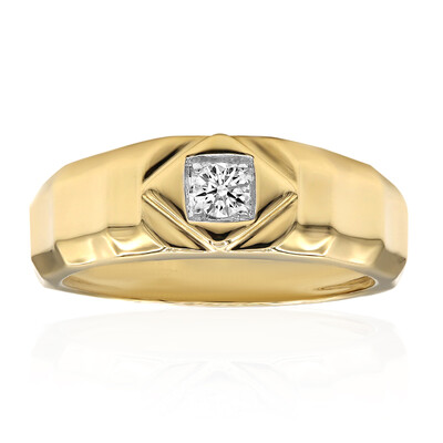 14K IF (D) Diamond Gold Ring (Annette)