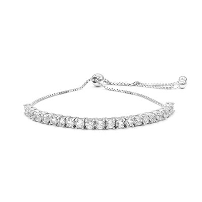 White Topaz Silver Bracelet