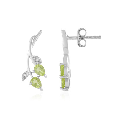 Peridot Silver Earrings