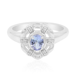 Unheated Tanzanite Silver Ring