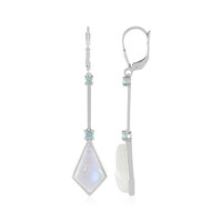 Blue Moonstone Silver Earrings (KM by Juwelo)