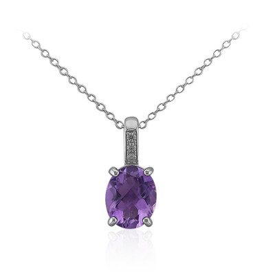 Amethyst Silver Necklace