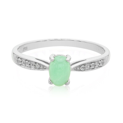 Imperial Chrysoprase Silver Ring