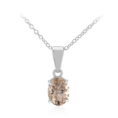 Morganite Silver Necklace