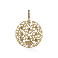 9K I2 Champagne Diamond Gold Pendant (Ornaments by de Melo)