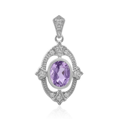 Amethyst Silver Pendant