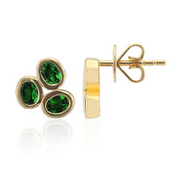 9K AAA Kenya Tsavorite Gold Earrings