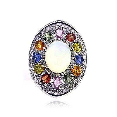 Welo Opal Silver Ring