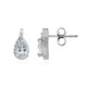 Brazilian Aquamarine Silver Earrings