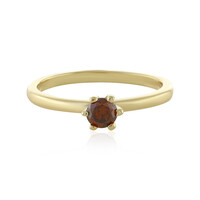 I3 Cognac Diamond Silver Ring