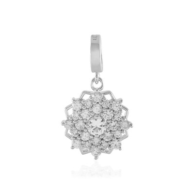 White Sapphire Silver Pendant