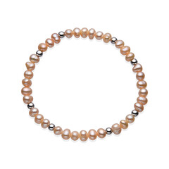 Peach Freshwater Pearl Bracelet