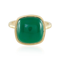 Green Onyx Silver Ring