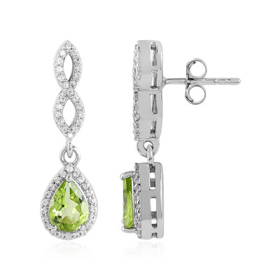 Arizona Peridot Silver Earrings