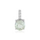 Green Amethyst Silver Pendant