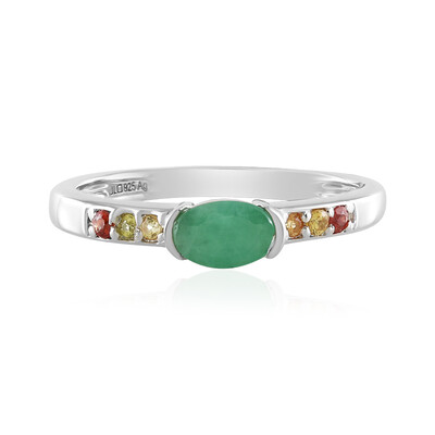 Socoto Emerald Silver Ring