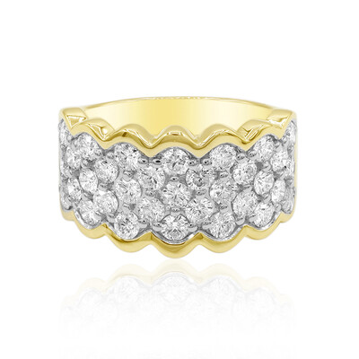 14K IF (D) Diamond Gold Ring (Annette)