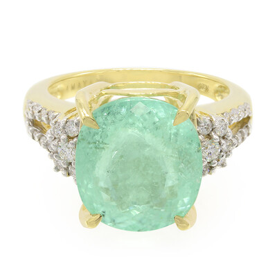 18K Nigerian Paraiba Tourmaline Gold Ring (AMAYANI)