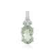 Green Amethyst Silver Pendant