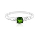 Russian Diopside Silver Ring