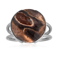 Batik Jasper Silver Ring (Bali Barong)