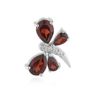 Mozambique Garnet Silver Pendant