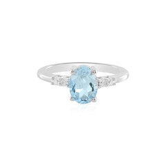 Sky Blue Topaz Silver Ring