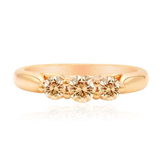 14K SI1 Argyle Rose De France Diamond Gold Ring