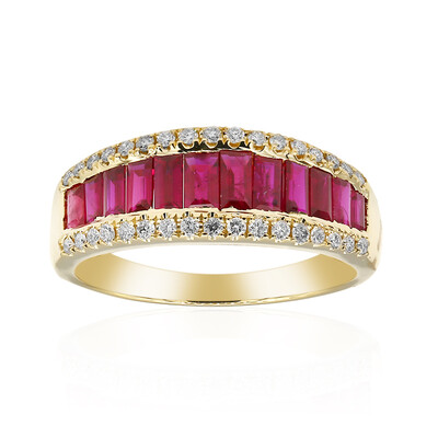 18K AAA Mozambique Ruby Gold Ring (CIRARI)