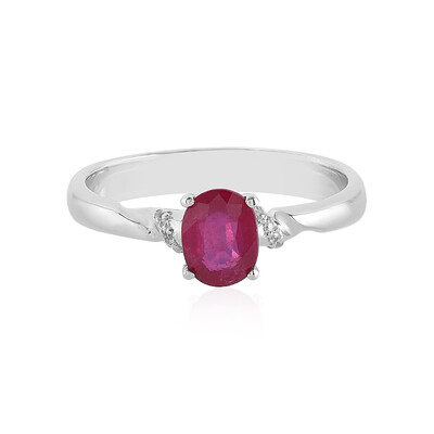 Bemainty Ruby Silver Ring