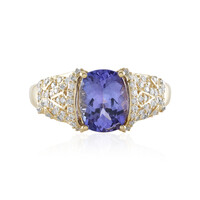 14K AAA Tanzanite Gold Ring (de Melo)