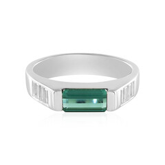 Benedito Green Tourmaline Silver Ring(Adela Silber)