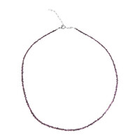 Purple Diamond Silver Necklace (CUSTODANA)