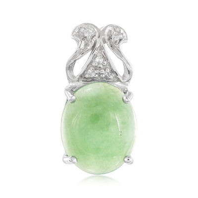 Imperial Chrysoprase Silver Pendant