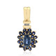 9K Kanchanaburi Sapphire Gold Pendant