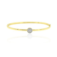 9K SI2 (G) Diamond Gold Bangle