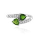 Russian Diopside Silver Ring