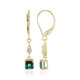 9K Benedito Green Tourmaline Gold Earrings (Adela Gold)