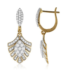 14K SI1 (G) Diamond Gold Earrings