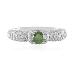 14K I1 Green Diamond Gold Ring (de Melo)