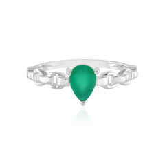 Green Onyx Silver Ring