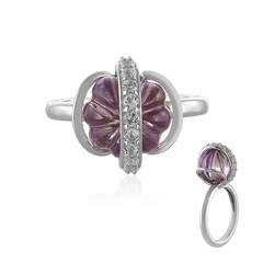 Rose de France Amethyst Silver Ring