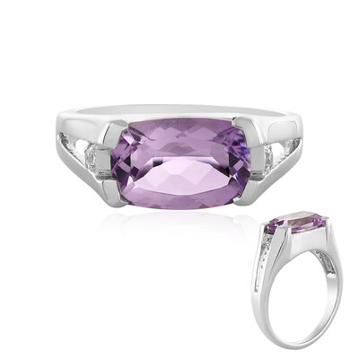 Rose de France Amethyst Silver Ring